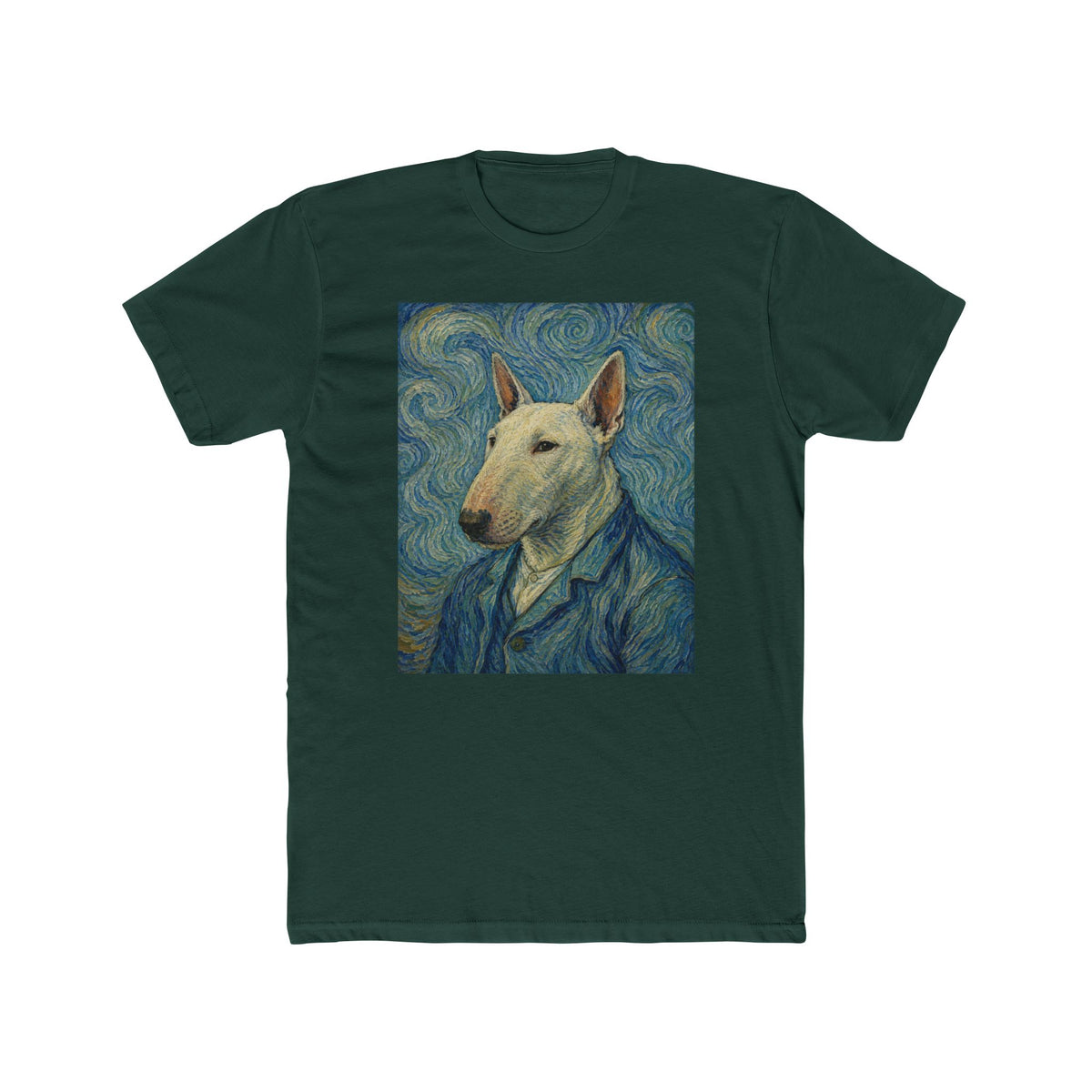 Bull Terrier Starry Night — after Vincent van Gogh, 1889 | Tee