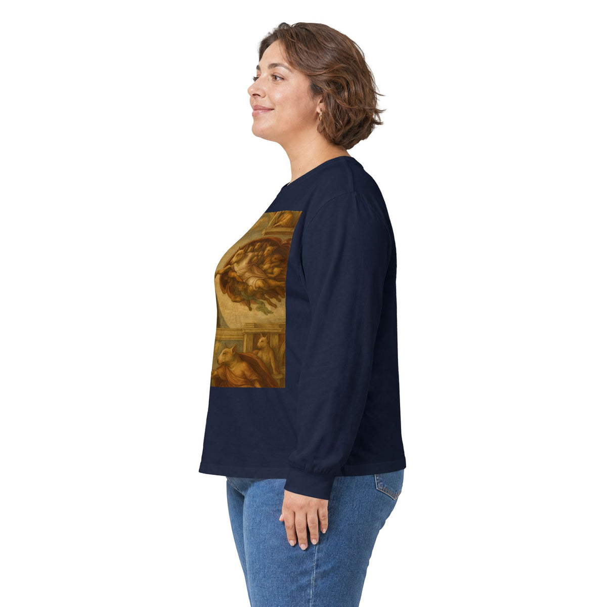 Bull Terrier The Creation Of Adam — after Michelangelo, 1512 | Long Sleeve