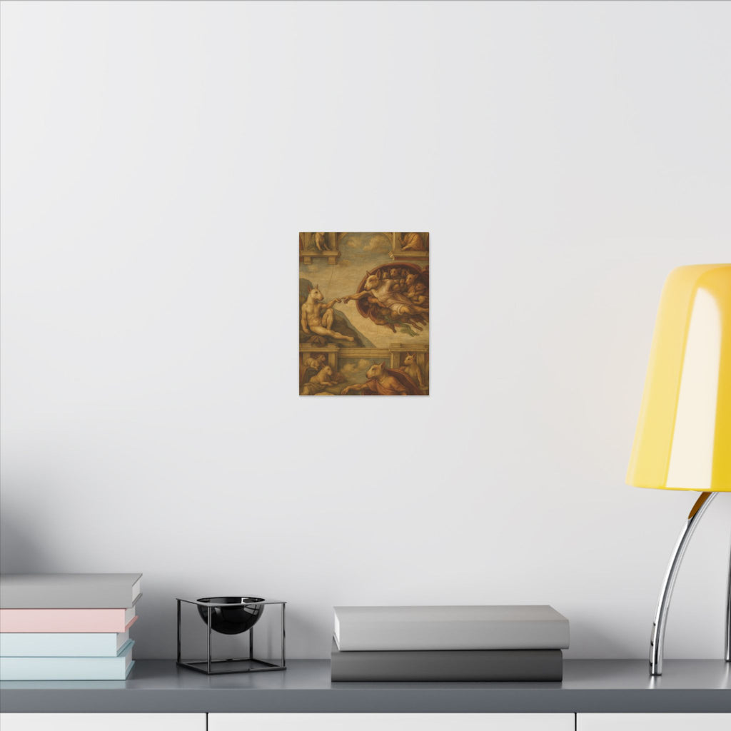 Bull Terrier The Creation of Adam — after Michelangelo, 1512 | Canvas