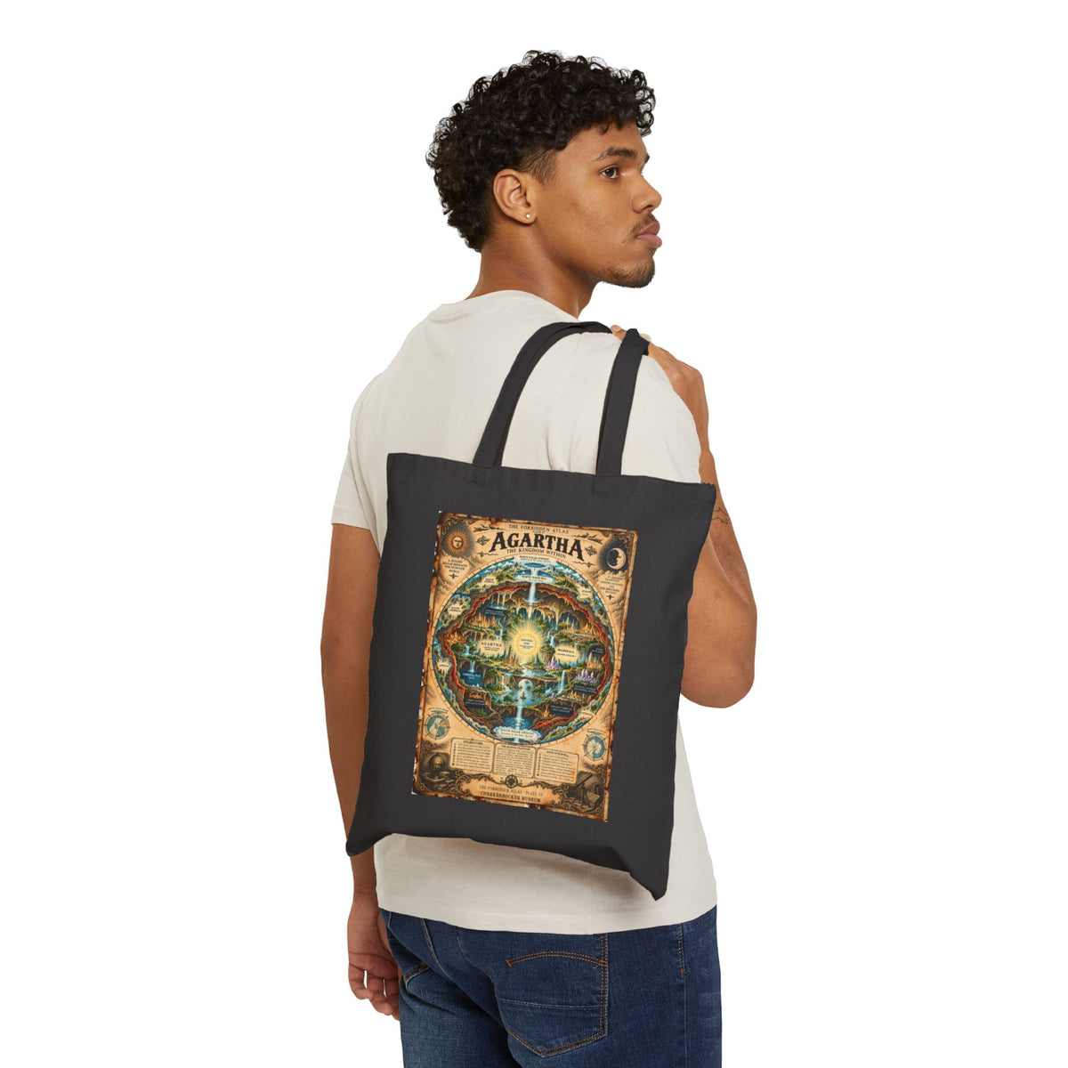 Agartha, The Forbidden Atlas Plate VI | Canvas Tote