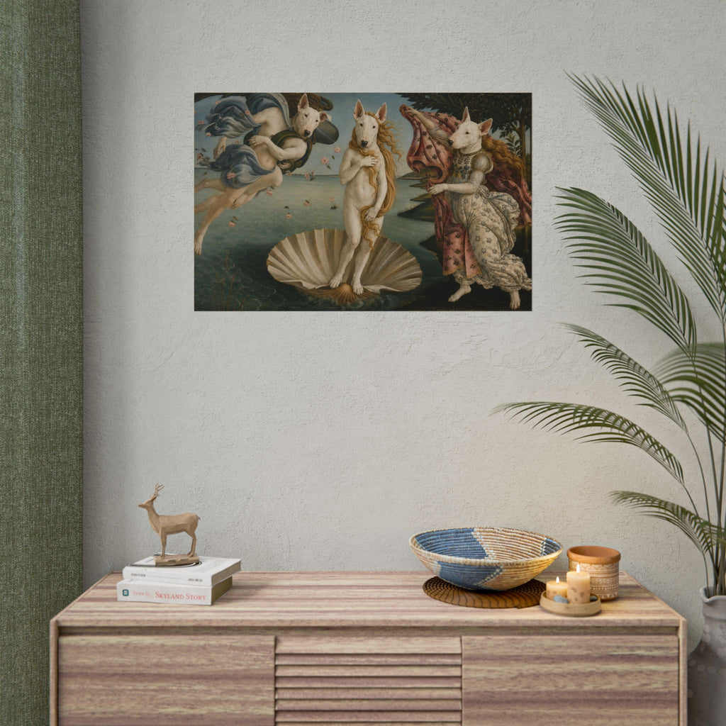 Bull Terrier The Birth of Venus — after Sandro Botticelli, c.1485 | Print
