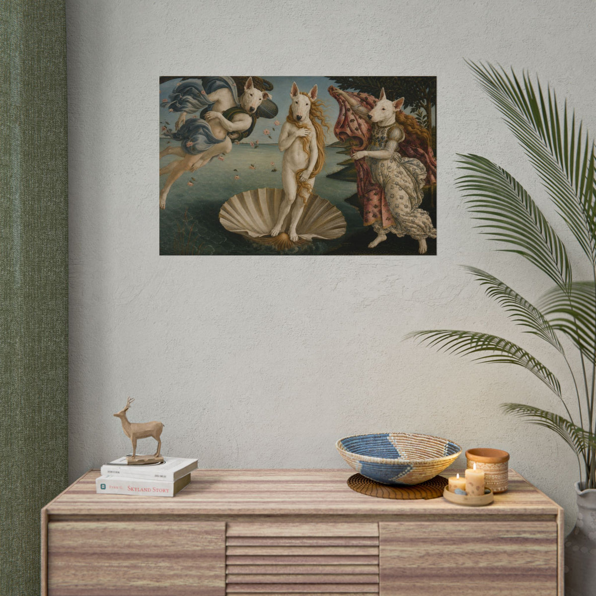Bull Terrier The Birth of Venus — after Sandro Botticelli, c.1485 | Print