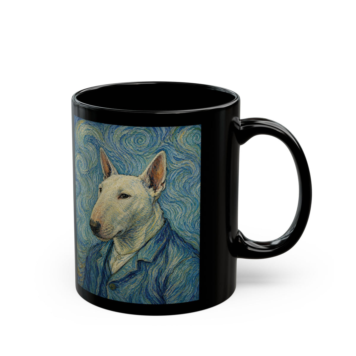 Bull Terrier Self Portrait — after Vincent van Gogh, 1889 | Mug (11oz, 15oz)