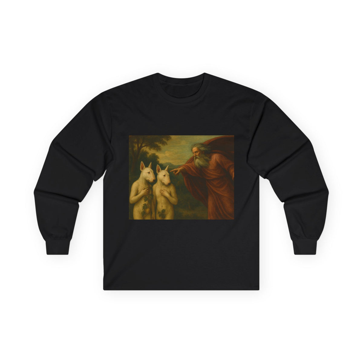 Bull Terrier The Rebuke Of Adam And Eve — after Domenichino, 1626 | Long Sleeve