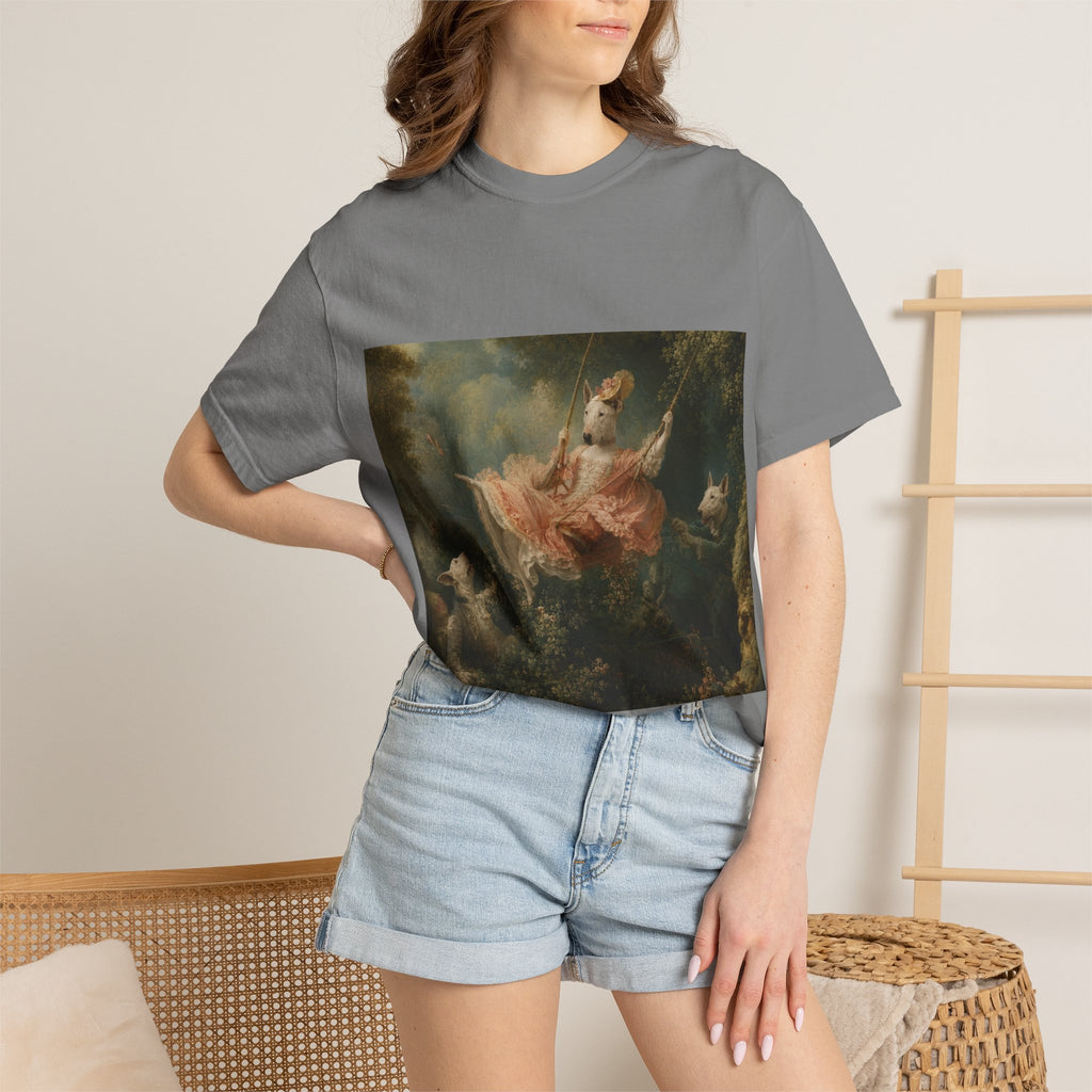 Bull Terrier The Swing — after Jean-Honore Fragonard, 1767 | Garment-Dyed Tee