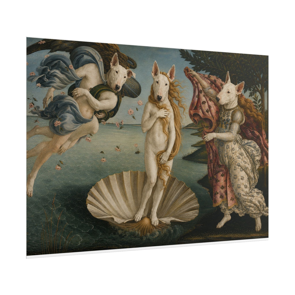 Bull Terrier The Birth of Venus — after Sandro Botticelli, c.1485 | Print