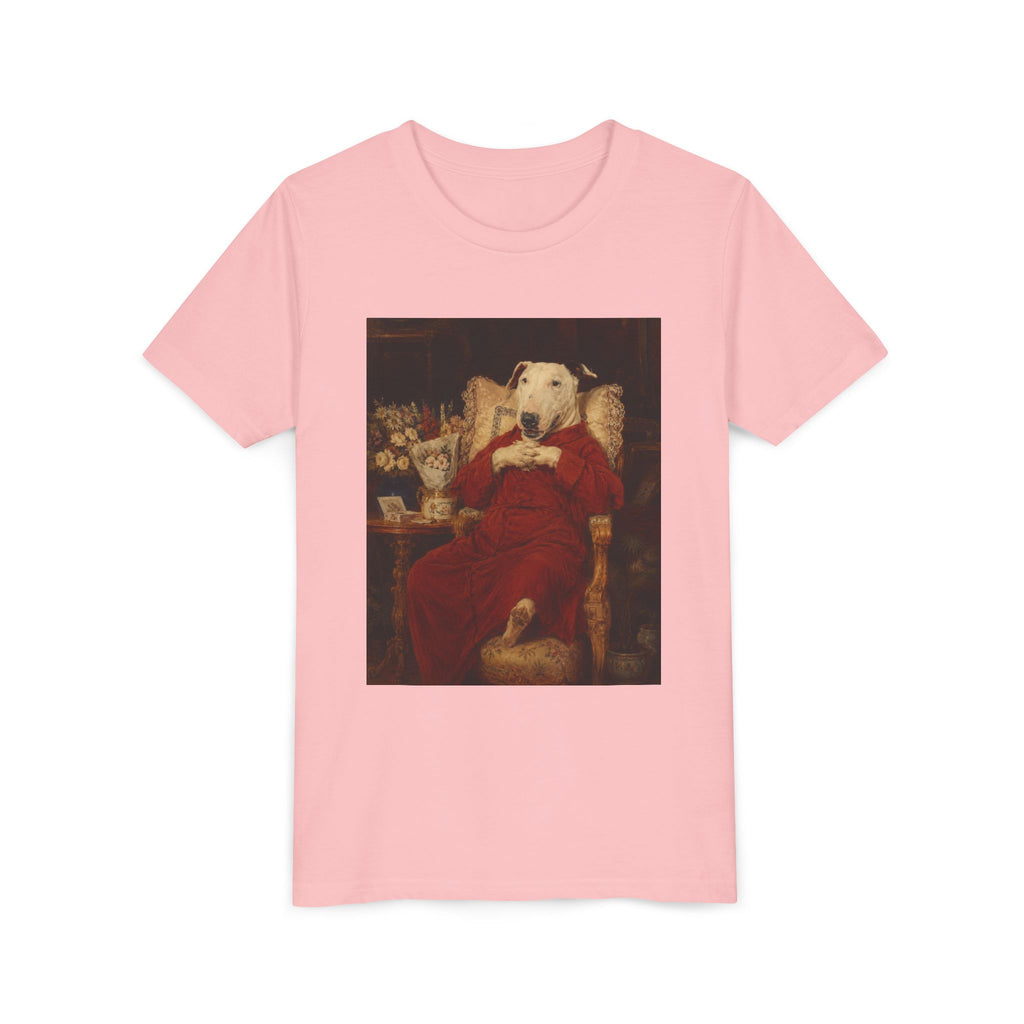 Bull Terrier A Happy Birthday — after Antonio Casanova y Estorach, c.1890 | Youth Tee