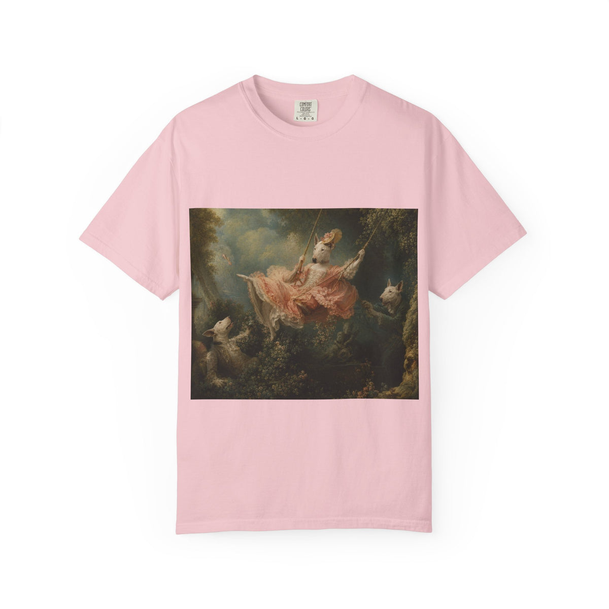 Bull Terrier The Swing — after Jean-Honore Fragonard, 1767 | Garment-Dyed Tee