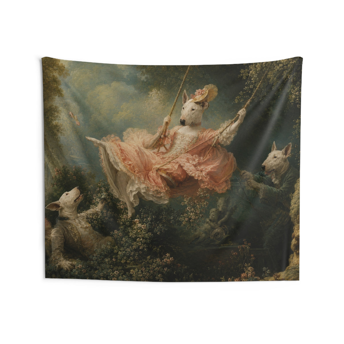 Bull Terrier The Swing — after Jean-Honore Fragonard, 1767 | Tapestry