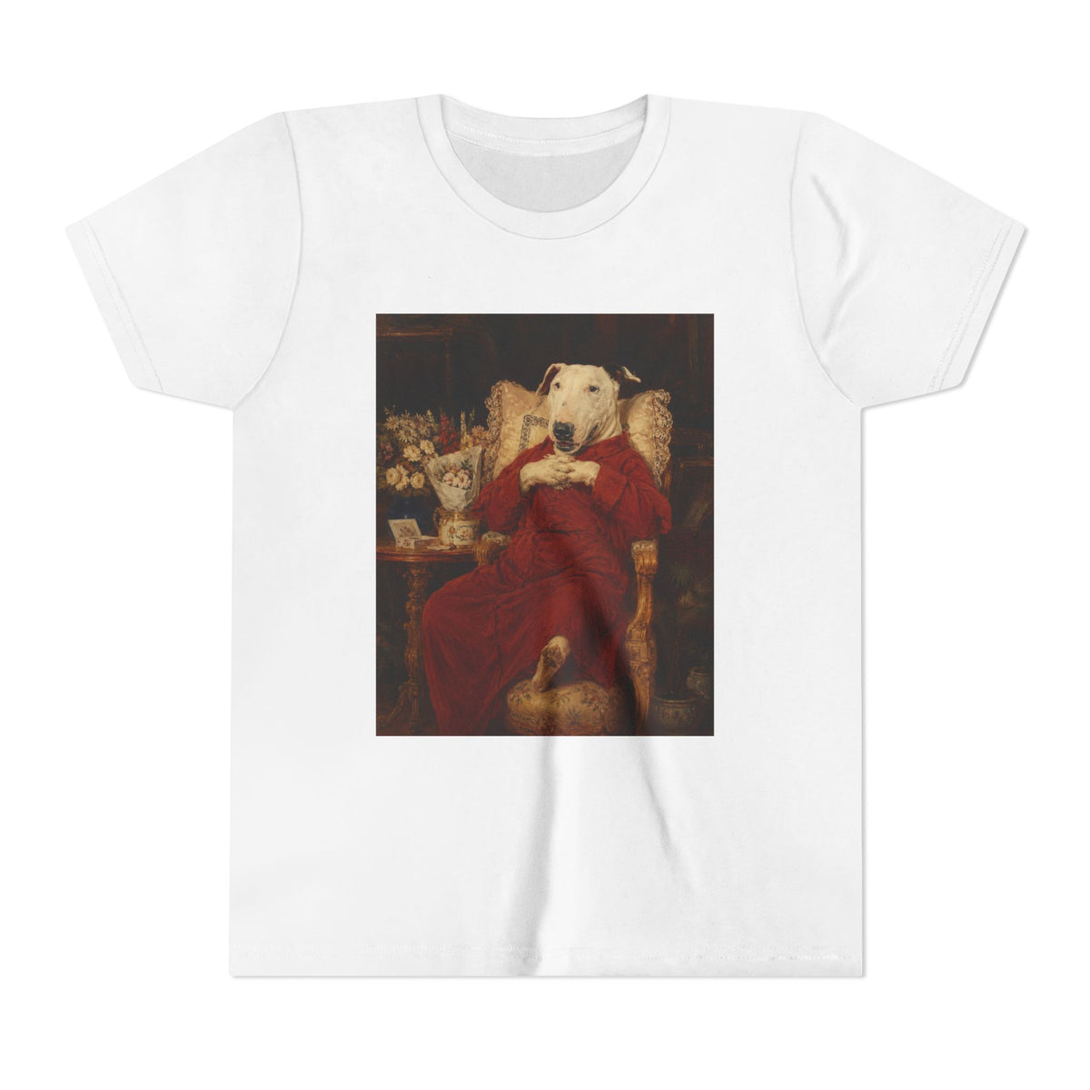 Bull Terrier A Happy Birthday — after Antonio Casanova y Estorach, c.1890 | Youth Tee