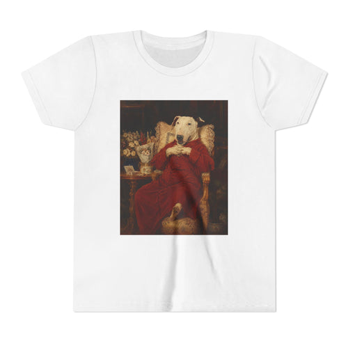 Bull Terrier A Happy Birthday — after Antonio Casanova y Estorach, c.1890 | Youth Tee
