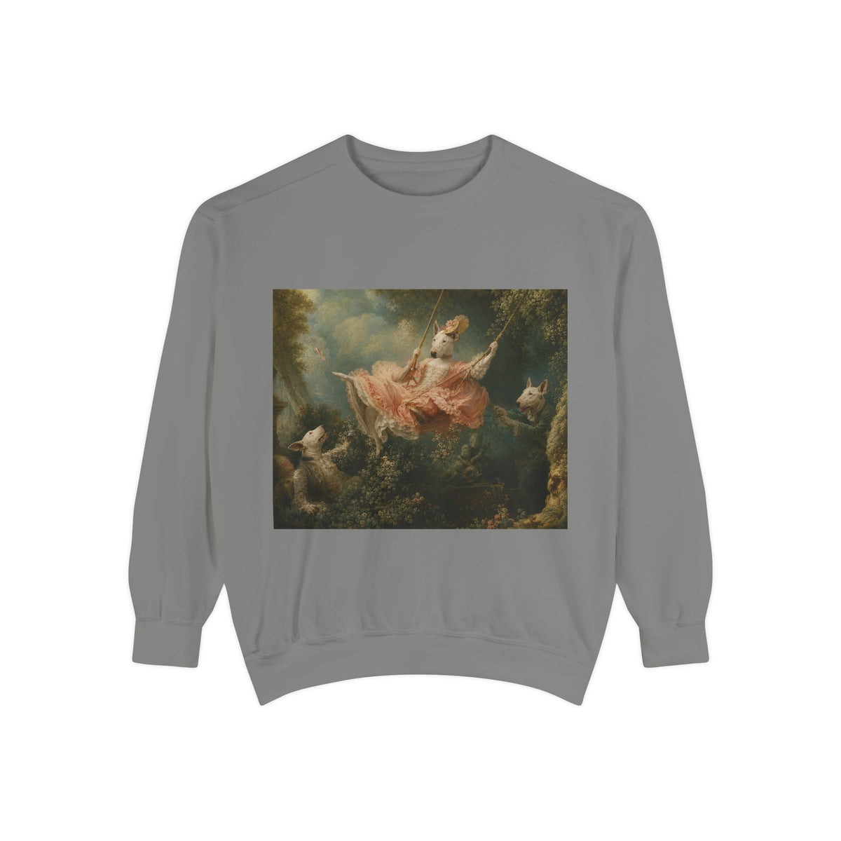 Bull Terrier The Swing — after Jean-Honore Fragonard, 1767 | Crewneck