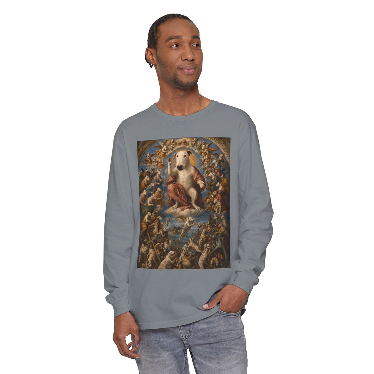 Bull Terrier The Last Judgement — after Michelangelo, 1541 | Long Sleeve
