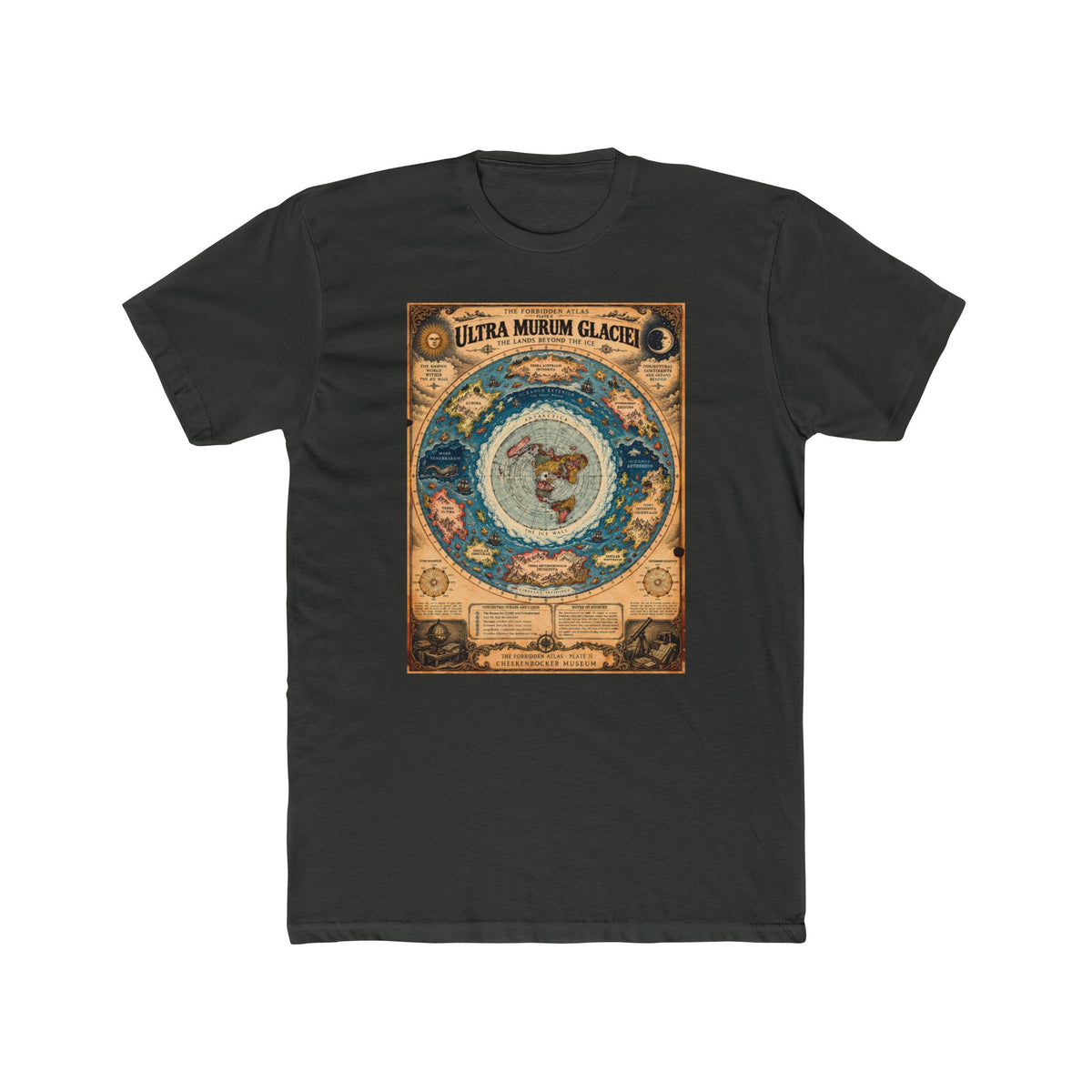 Ultra Murum Glaciei, The Forbidden Atlas Plate II | Unisex Cotton Crew Tee