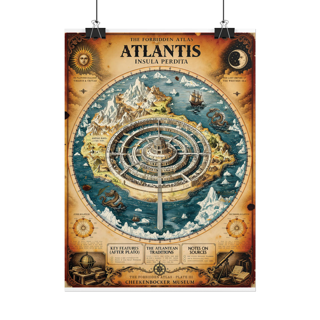 Atlantis, The Forbidden Atlas Plate III | Poster