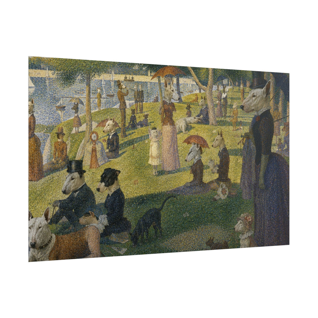 Bull Terrier A Sunday Afternoon on La Grande Jatte — after Georges Seurat, 1886 | Print