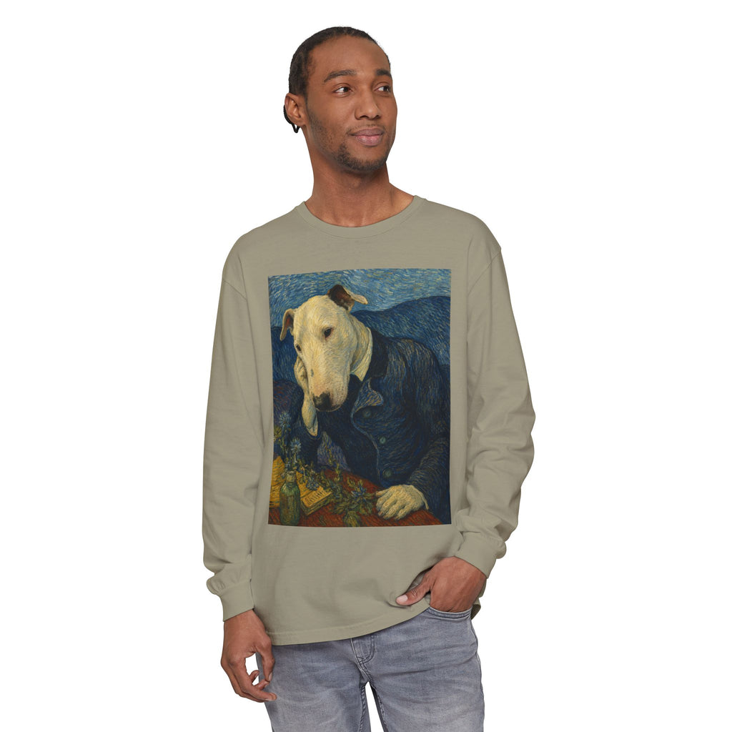 Bull Terrier Portrait of Doctor Gachet — after Vincent van Gogh, 1890 | Long Sleeve