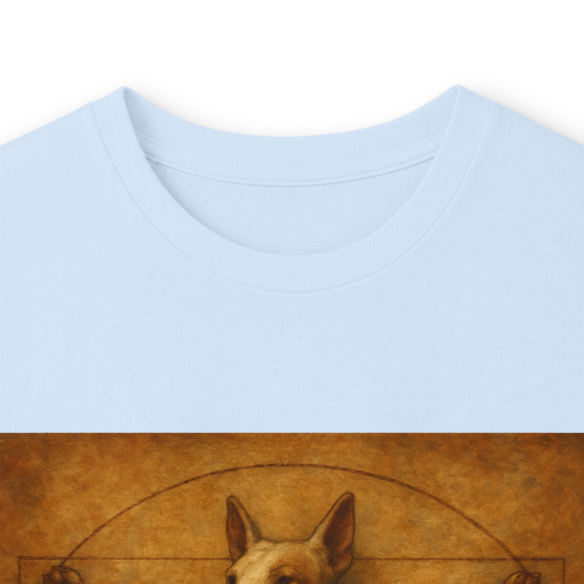 Bull Terrier Vitruvian Man — after Leonardo da Vinci, c.1490 | Long Sleeve