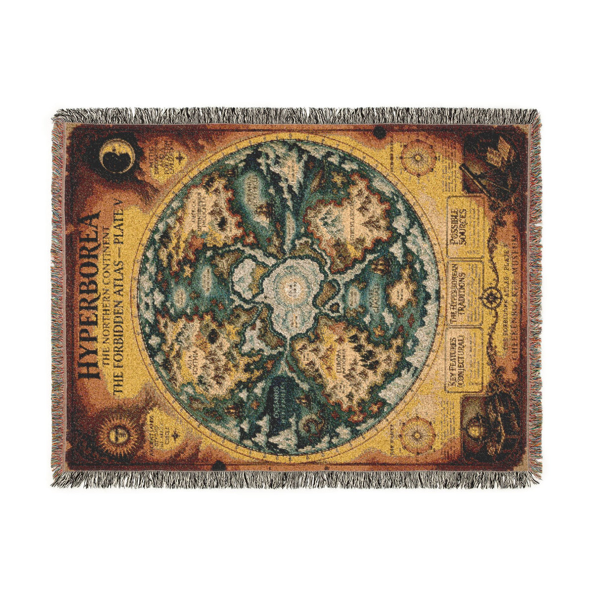 Hyperborea, The Forbidden Atlas Plate V | Blanket