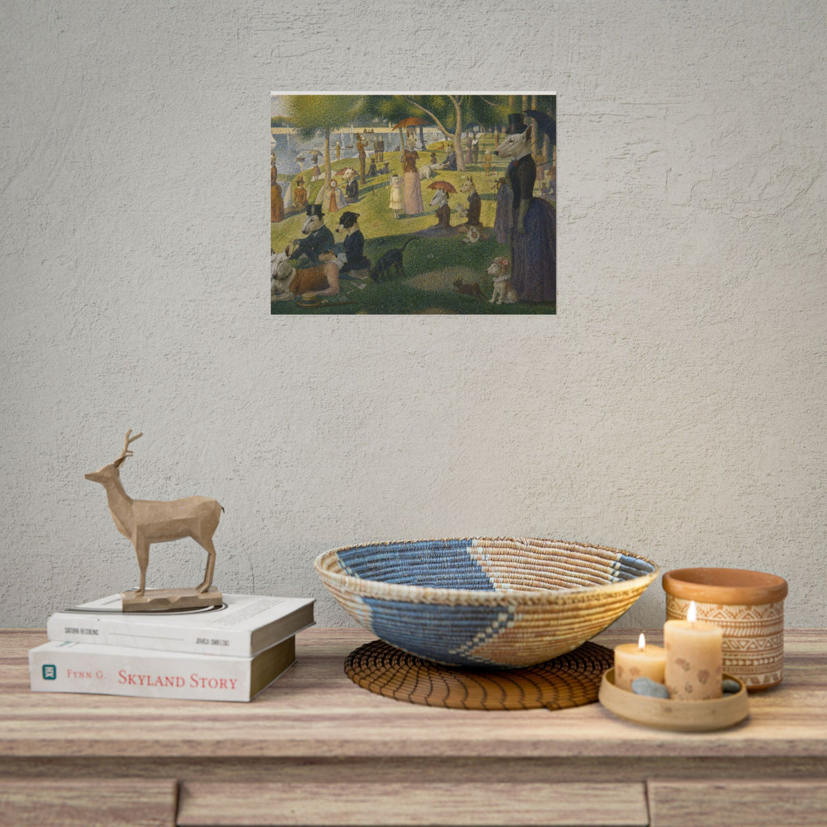 Bull Terrier A Sunday Afternoon on La Grande Jatte — after Georges Seurat, 1886 | Print