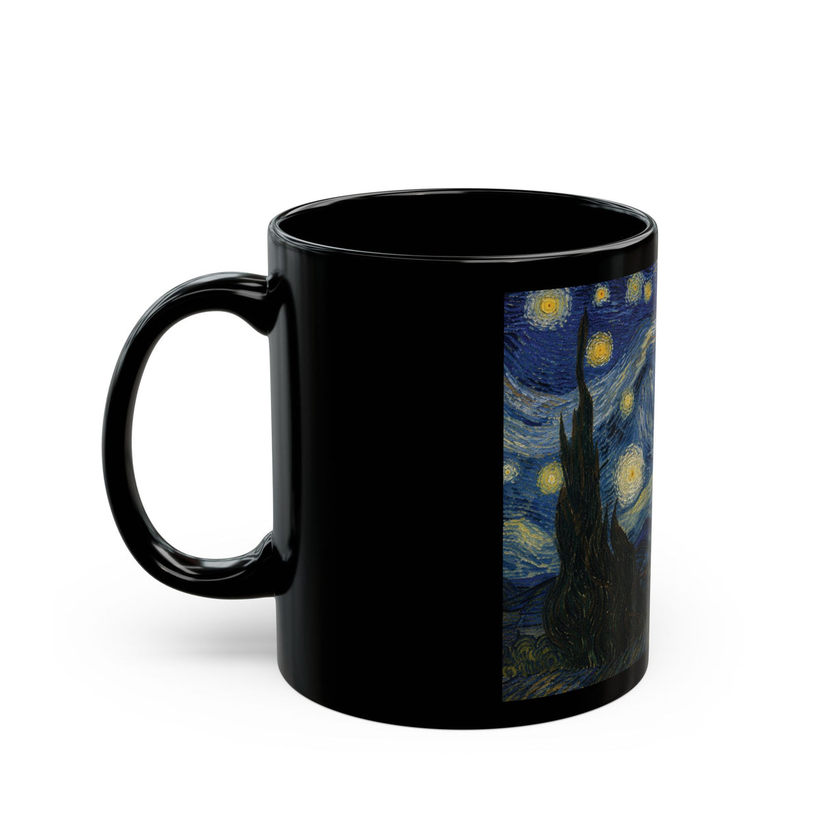 Bull Terrier Starry Night — after Vincent van Gogh, 1889 | Mug