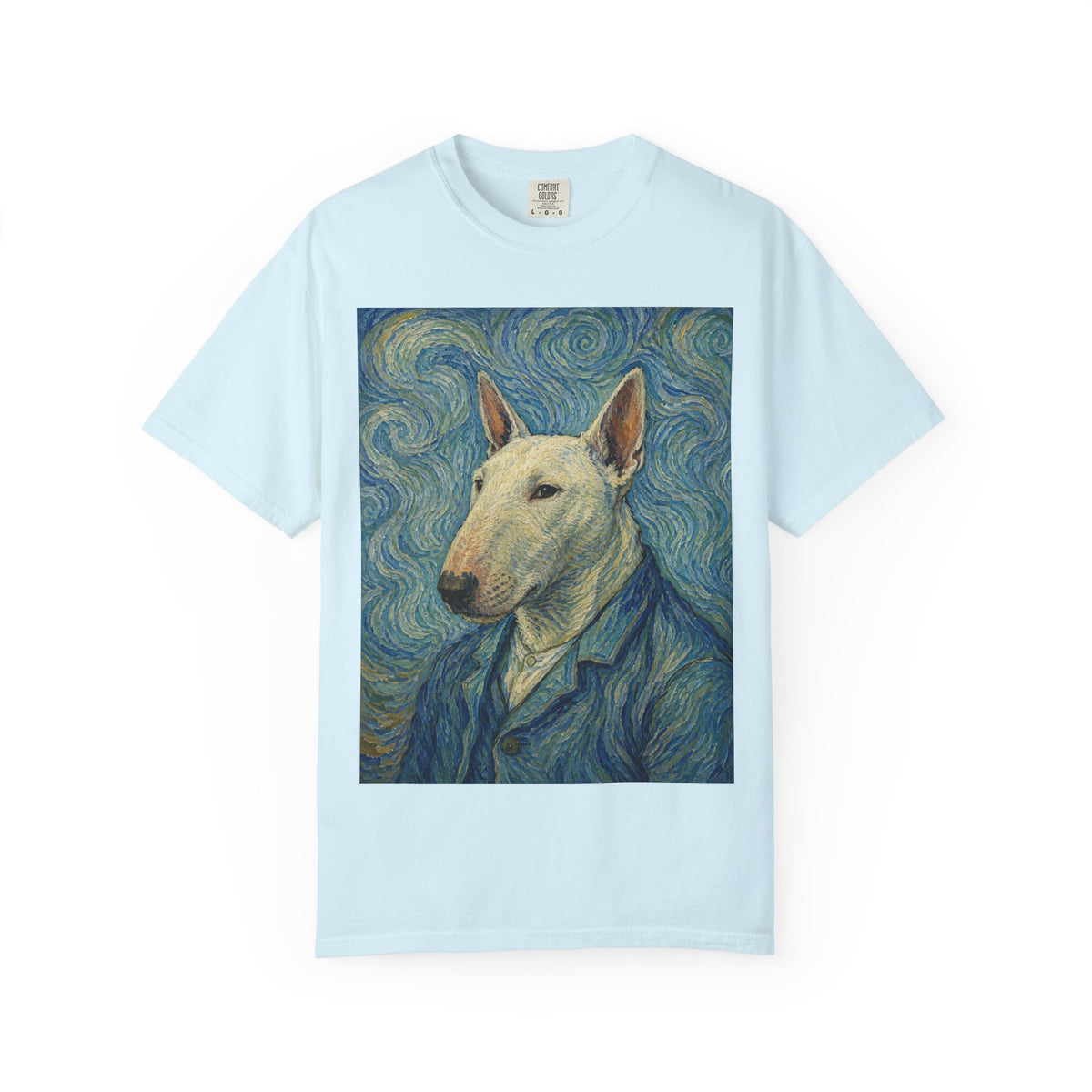 Bull Terrier Self-Portrait — after Vincent van Gogh, 1889 | Garment-Dyed Tee