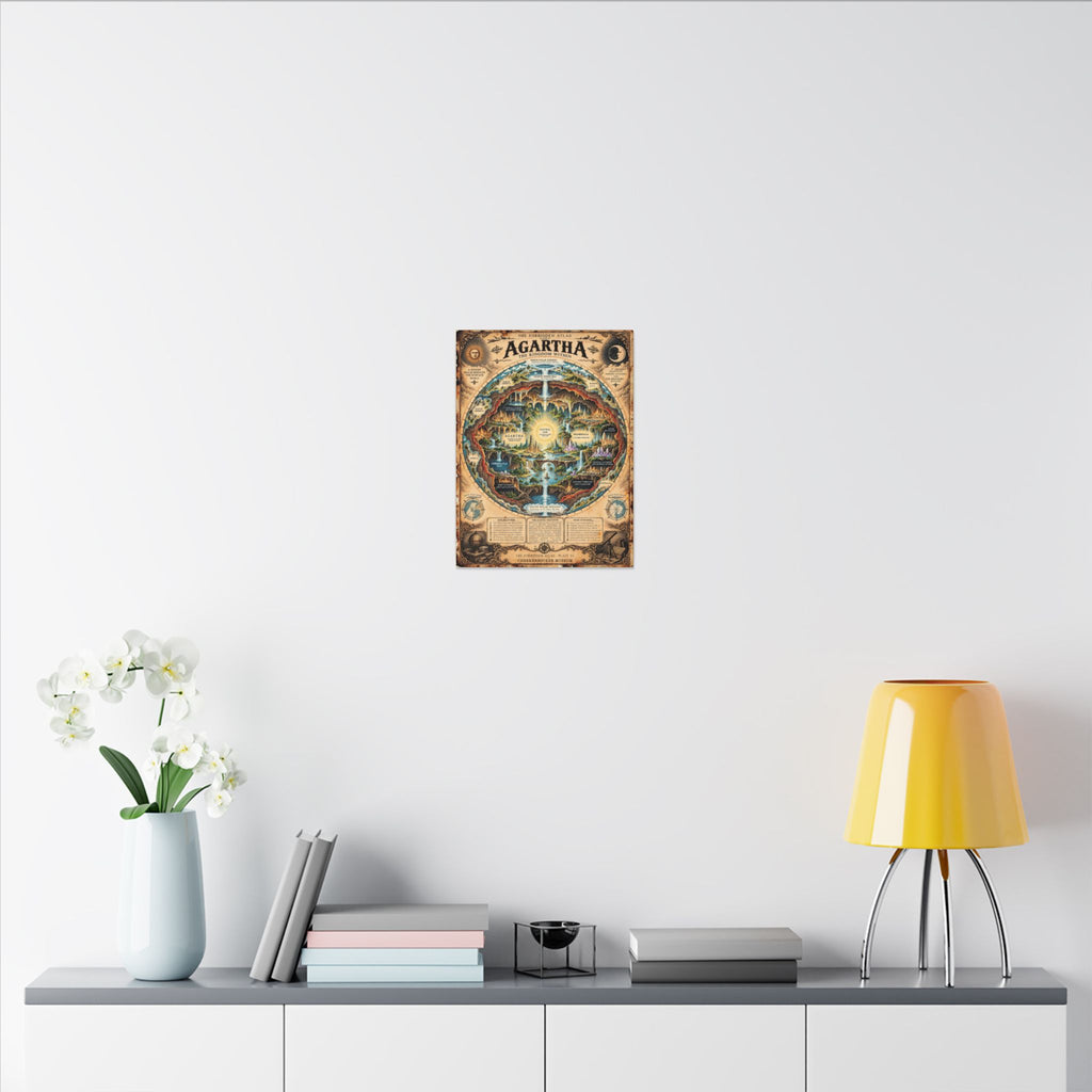 Agartha, The Forbidden Atlas Plate VI | Canvas