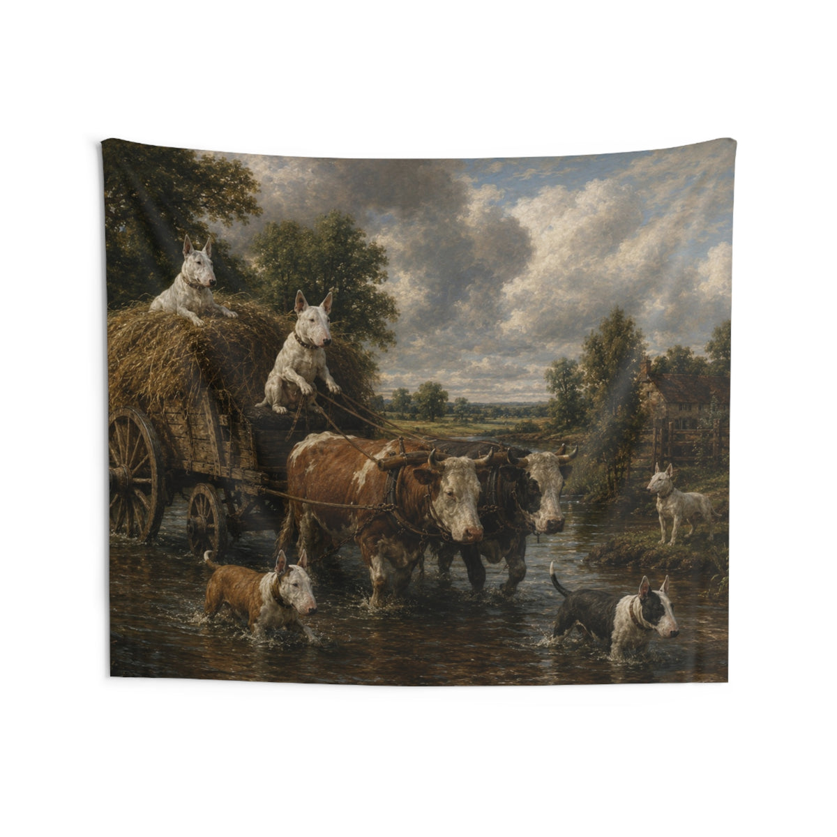 Bull Terrier The Hay Wain — after John Constable, 1821 | Tapestry