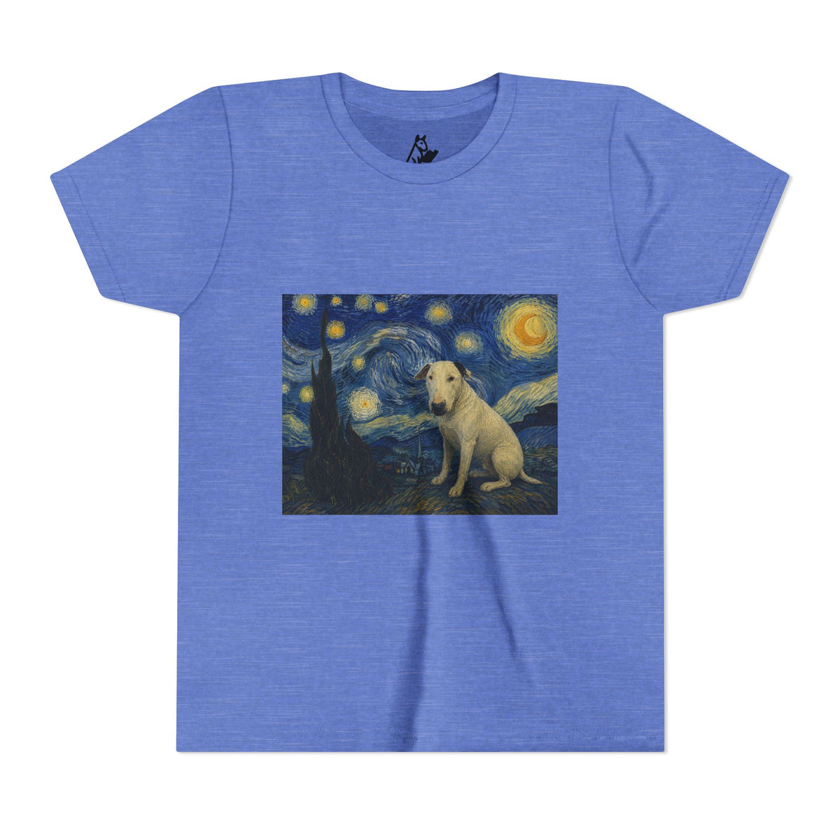 Bull Terrier The Starry Night — after Vincent van Gogh, 1889 | Youth Tee