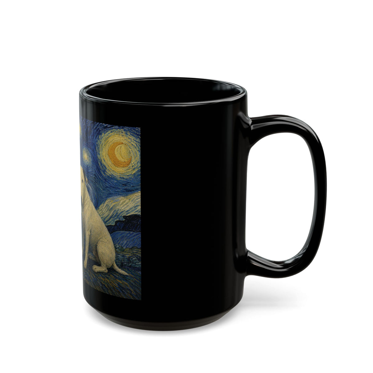 Bull Terrier Starry Night — after Vincent van Gogh, 1889 | Mug
