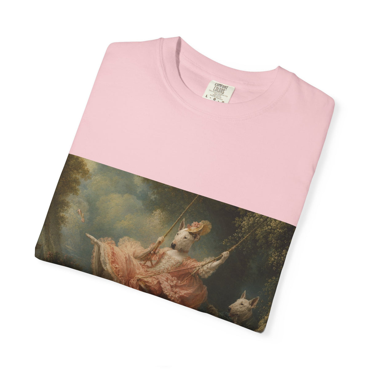 Bull Terrier The Swing — after Jean-Honore Fragonard, 1767 | Garment-Dyed Tee