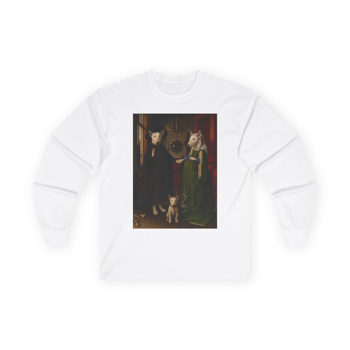 Bull Terrier The Arnolfini Portrait — after Jan van Eyck, 1434 | Long Sleeve