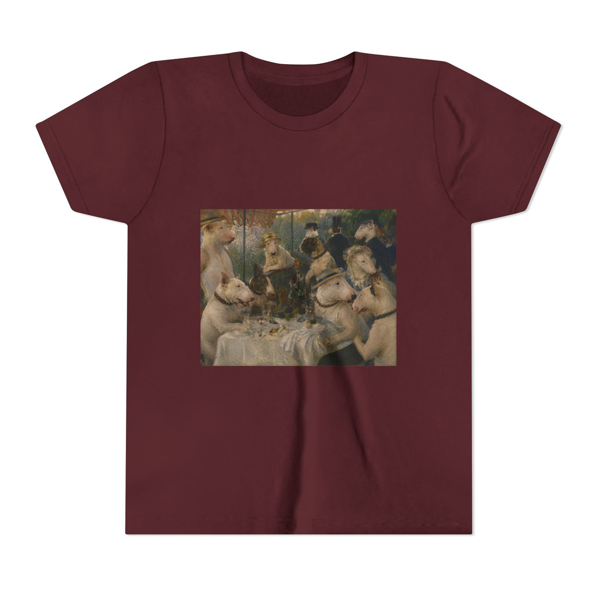 Bull Terrier Luncheon of the Boating Party — after Pierre-Auguste Renoir, 1881 | Youth Tee