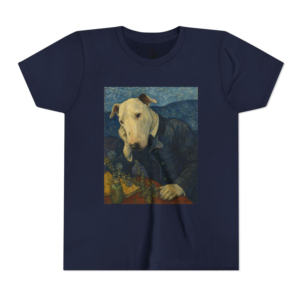 Bull Terrier Portrait of Doctor Gachet — after Vincent van Gogh, 1890 | Youth Tee