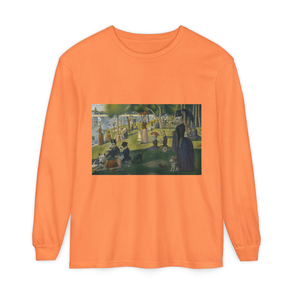 Bull Terrier A Sunday Afternoon on La Grande Jatte — after Georges Seurat, 1886 | Long Sleeve