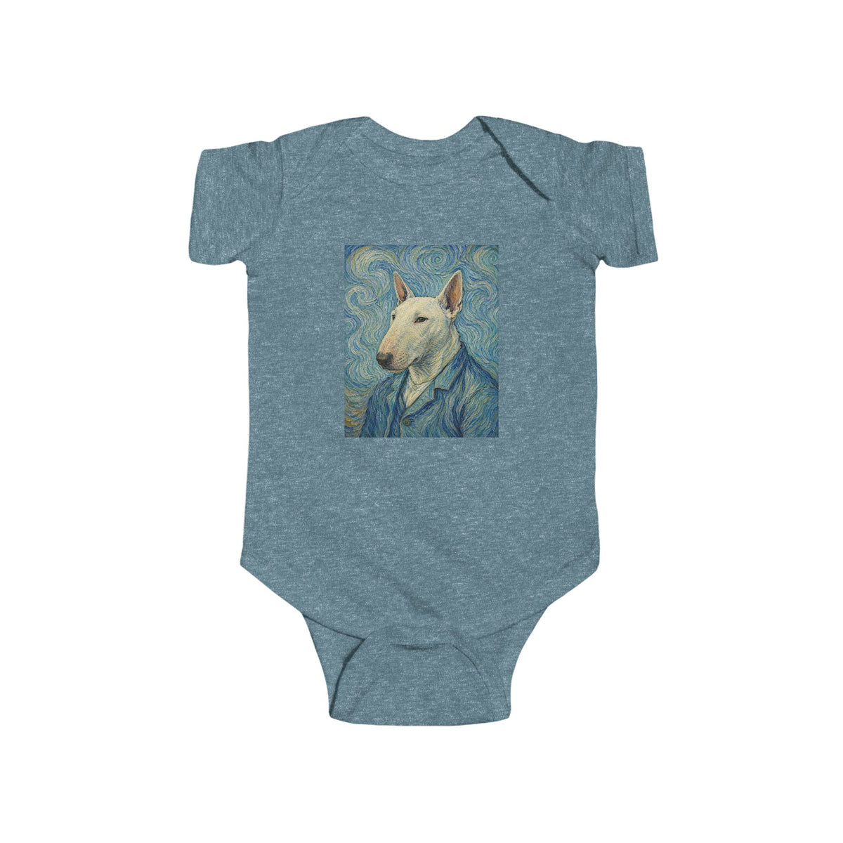 Bull Terrier Self-Portrait — after Vincent van Gogh, 1889 | Bodysuit