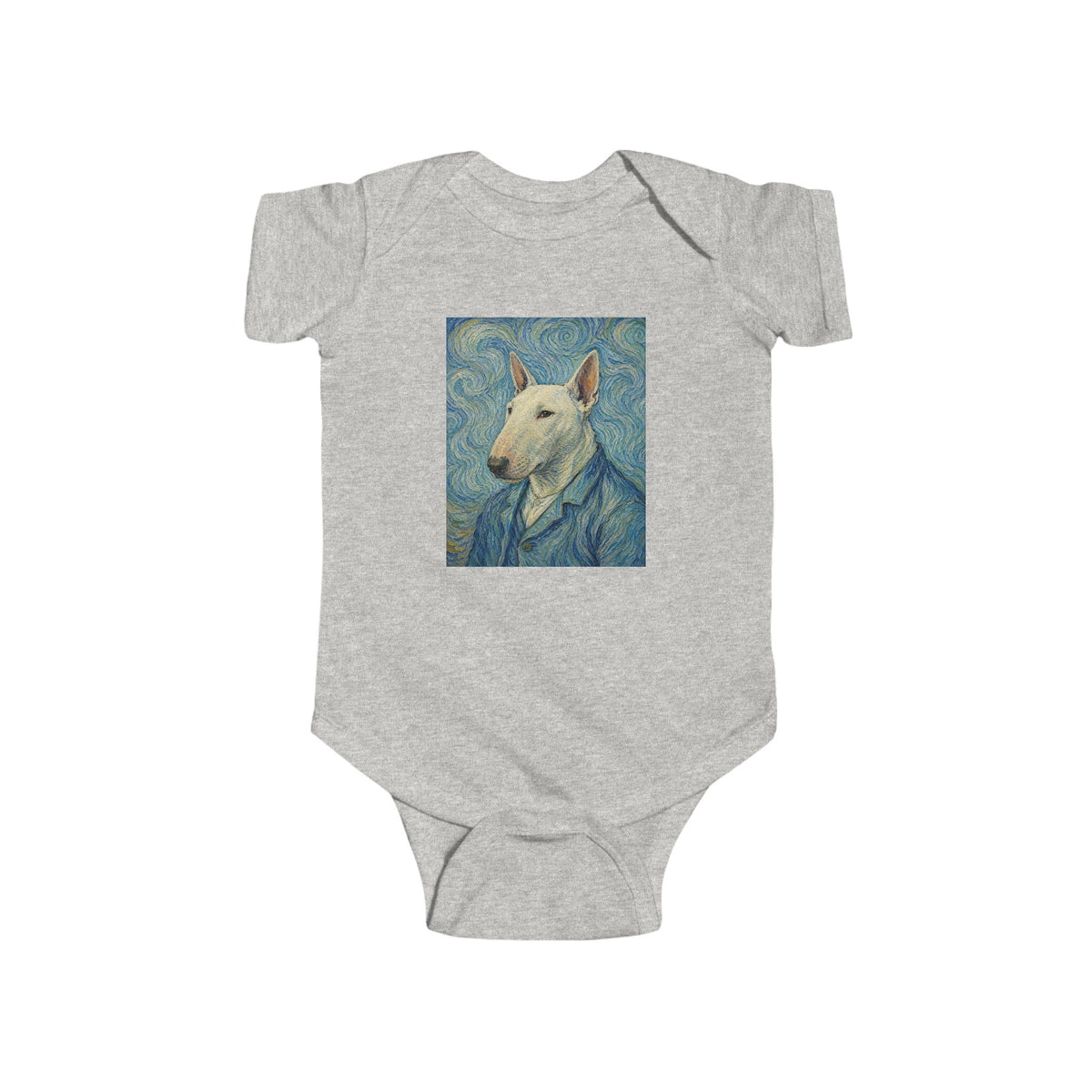 Bull Terrier Self-Portrait — after Vincent van Gogh, 1889 | Bodysuit