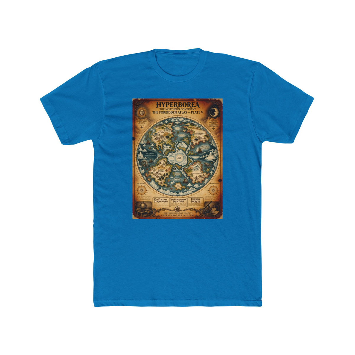 Hyperborea, The Forbidden Atlas Plate V | Unisex Cotton Crew Tee