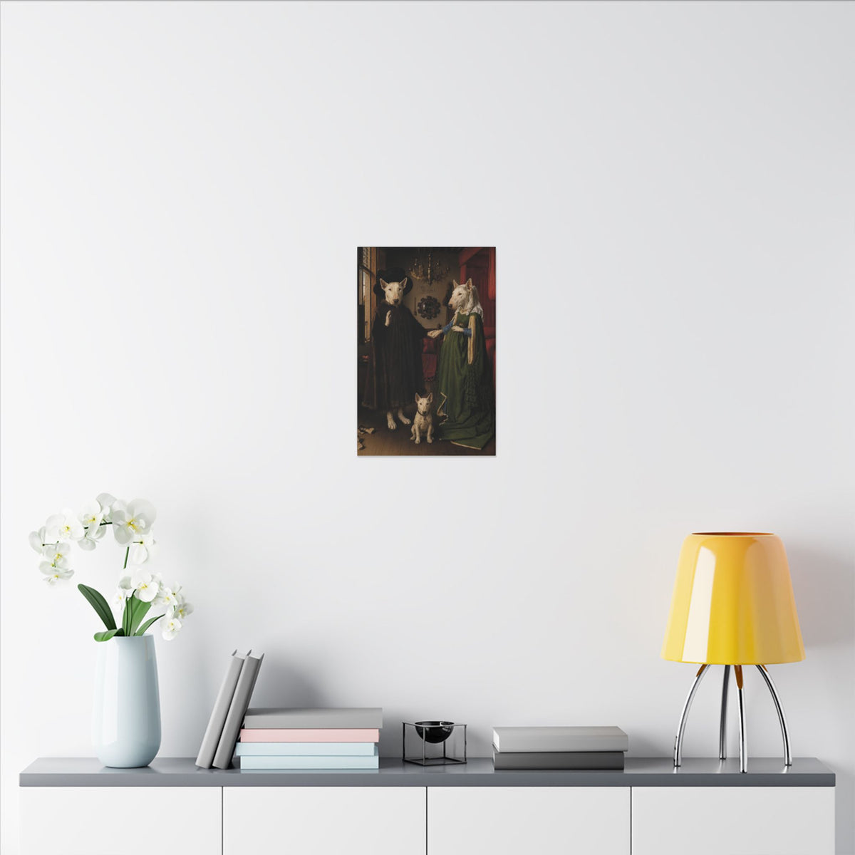 Bull Terrier The Arnolfini Portrait — after Jan van Eyck, 1434 | Canvas