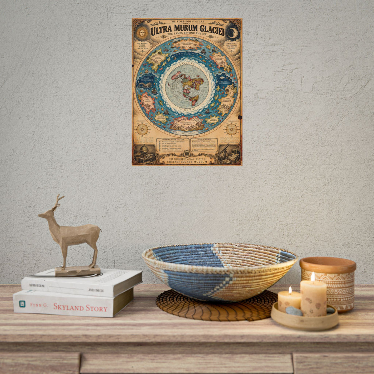 Ultra Murum Glaciei, The Forbidden Atlas Plate II | Poster