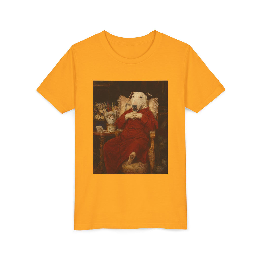 Bull Terrier A Happy Birthday — after Antonio Casanova y Estorach, c.1890 | Youth Tee