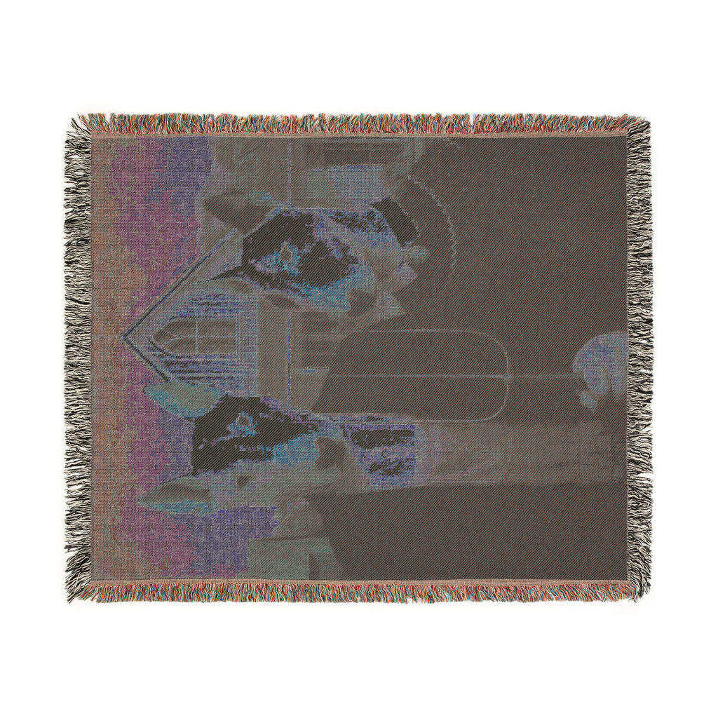 Bull Terrier American Gothic — after Grant Wood, 1930 | Blanket