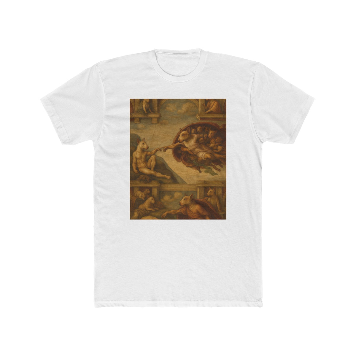 Bull Terrier The Creation Of Adam — after Michelangelo, 1512 | Tee