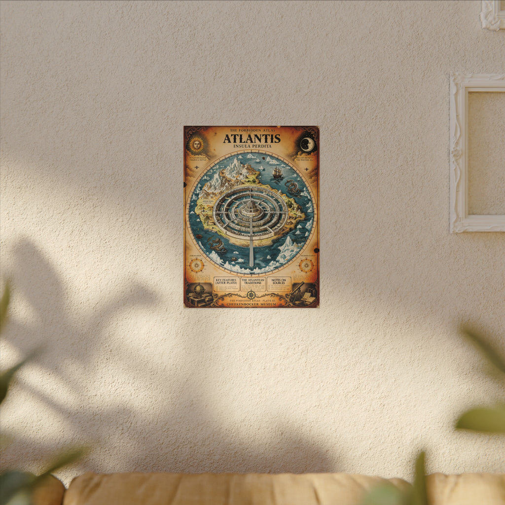 Atlantis, The Forbidden Atlas Plate III | Canvas