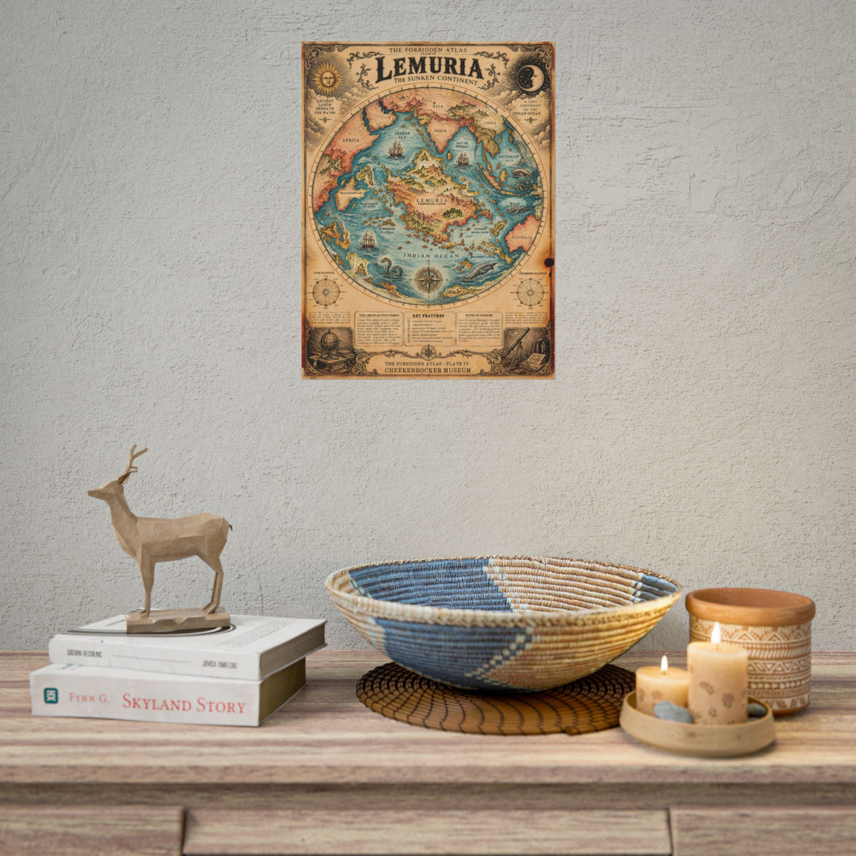 Lemuria, The Forbidden Atlas Plate IV | Poster