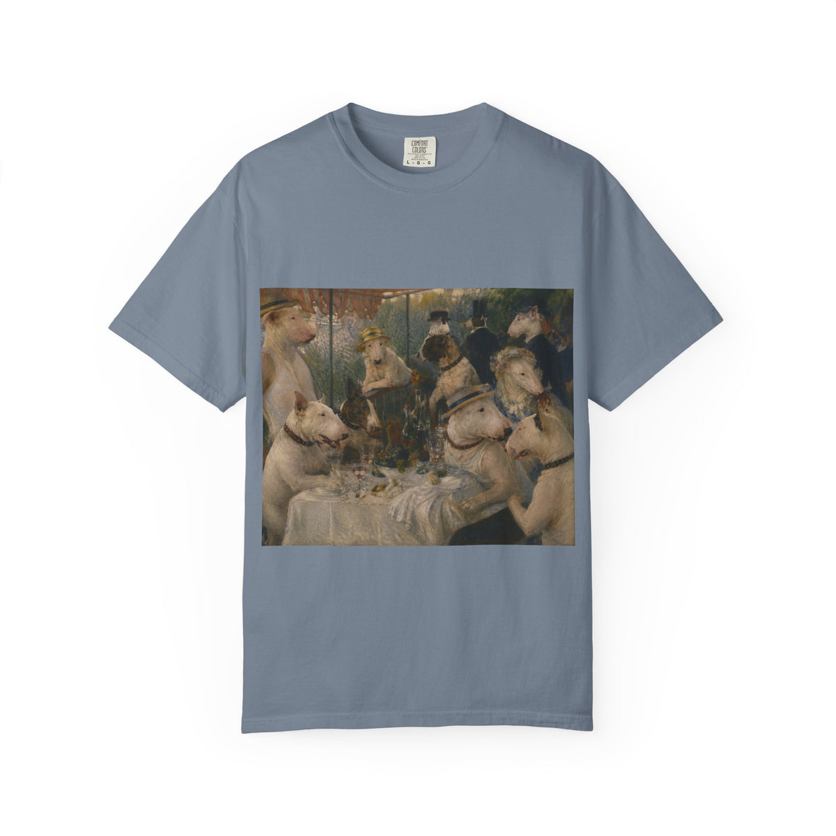 Bull Terrier Luncheon of the Boating Party — after Pierre-Auguste Renoir, 1881 | Garment-Dyed Tee