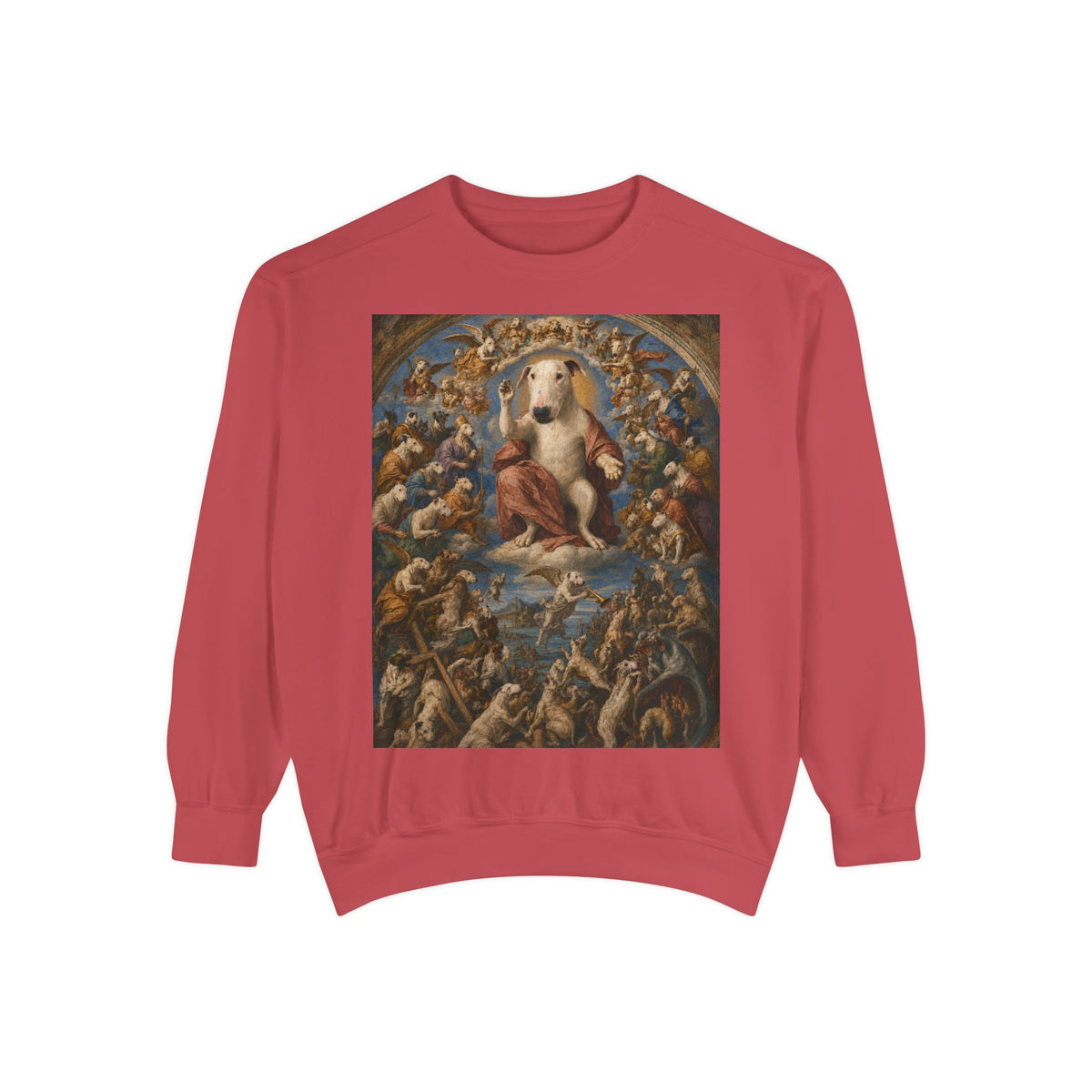 Bull Terrier The Last Judgement — after Michelangelo, 1541 | Crewneck
