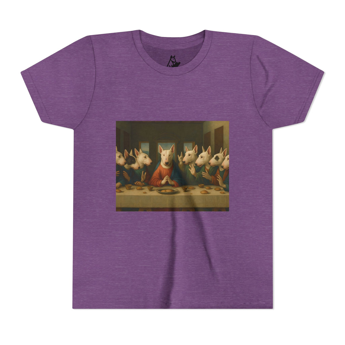 Bull Terrier The Last Supper — after Leonardo da Vinci, 1498 | Youth Tee