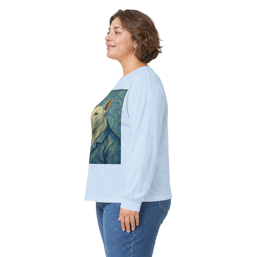 Bull Terrier Self Portrait — after Vincent van Gogh, 1889 | Long Sleeve