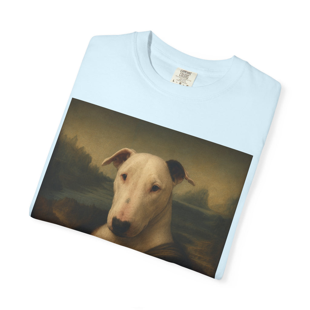 Bull Terrier Mona Lisa — after Leonardo da Vinci, c.1503 | Garment-Dyed Tee